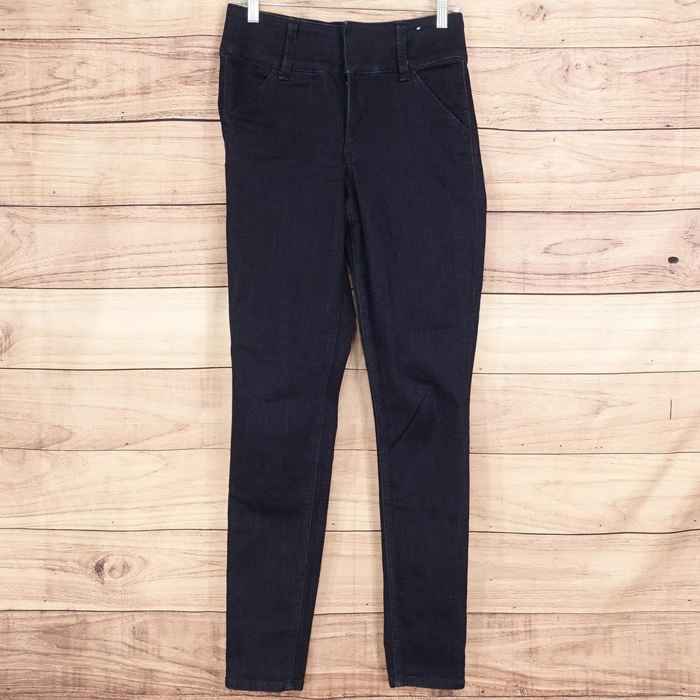 Express High Rise Jegging Jeans Womens 6L Blue Dark Wash Stretch 28x32 Denim